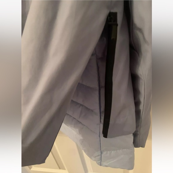 NIKE Down Puffer w/ WindbreakerJacket Women Large Blue 2PC. Set Water Resistant - Picture 7 of 16